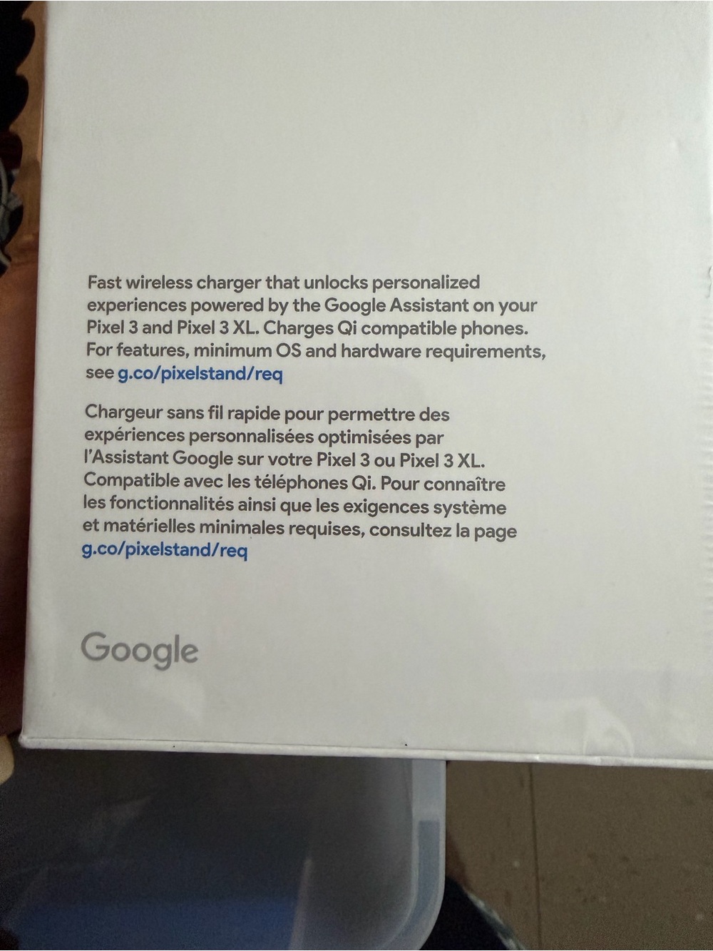 Google wireless charger